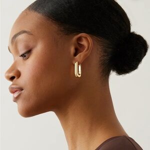 Jenny Bird U-Link Earrings Gold